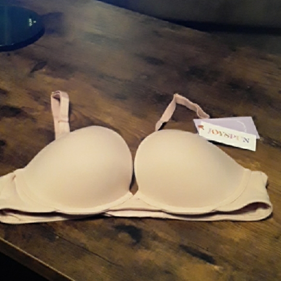 NWT 36B Joyspun Rose Colored Sexy Padded underwire Gorgeous Push Up Bra - Picture 1 of 16